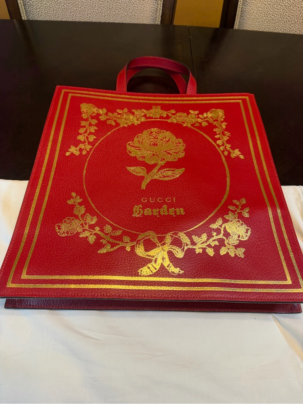 New Authentic Gucci Garden Collection Leather Shoulder Tote Bag Limited Edition - Picture 9 of 16